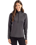 Cutter & Buck® Peshastin Fleece Recycled Womens Half Zip Pullover