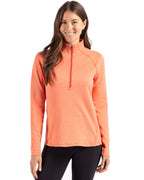 Cutter & Buck® Peshastin Fleece Recycled Womens Half Zip Pullover