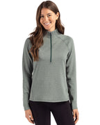 Cutter & Buck® Peshastin Fleece Recycled Womens Half Zip Pullover