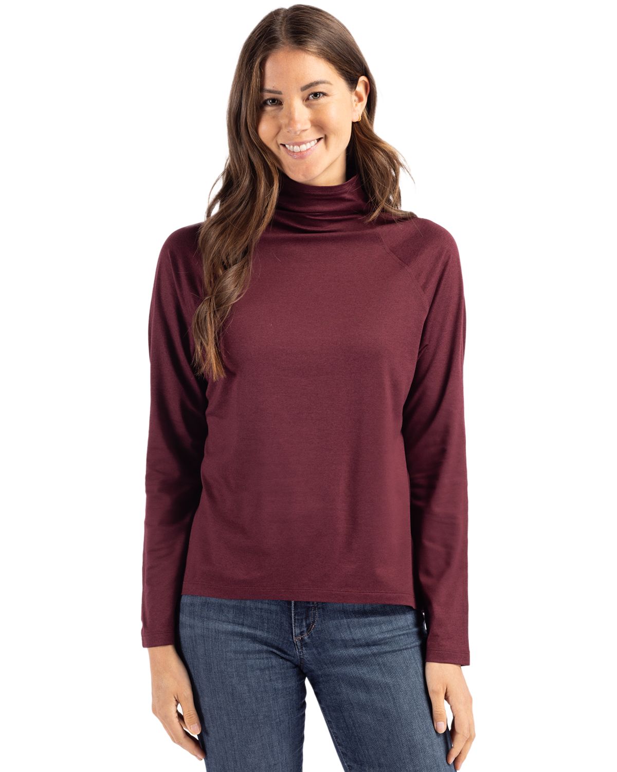 Cutter & Buck® Coastline Epic Comfort Recycled Womens Funnel Neck