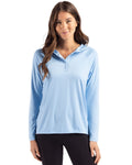 Cutter & Buck® Coastline Epic Comfort Recycled Womens Hooded Shirt
