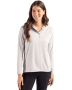 Cutter & Buck® Coastline Epic Comfort Recycled Womens Hooded Shirt