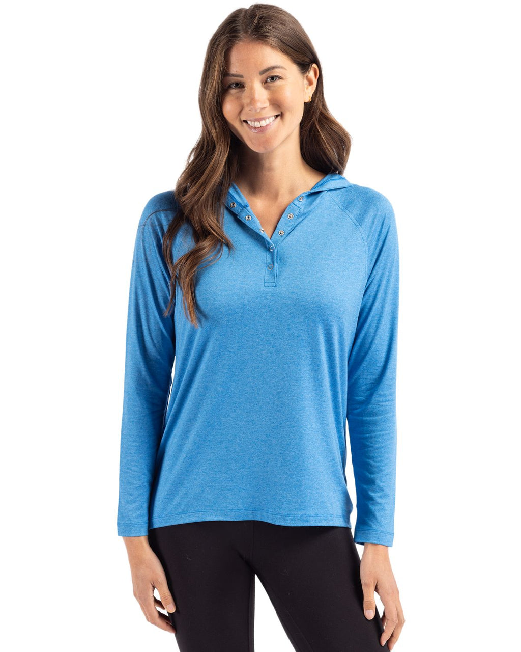 Cutter & Buck® Coastline Epic Comfort Recycled Womens Hooded Shirt