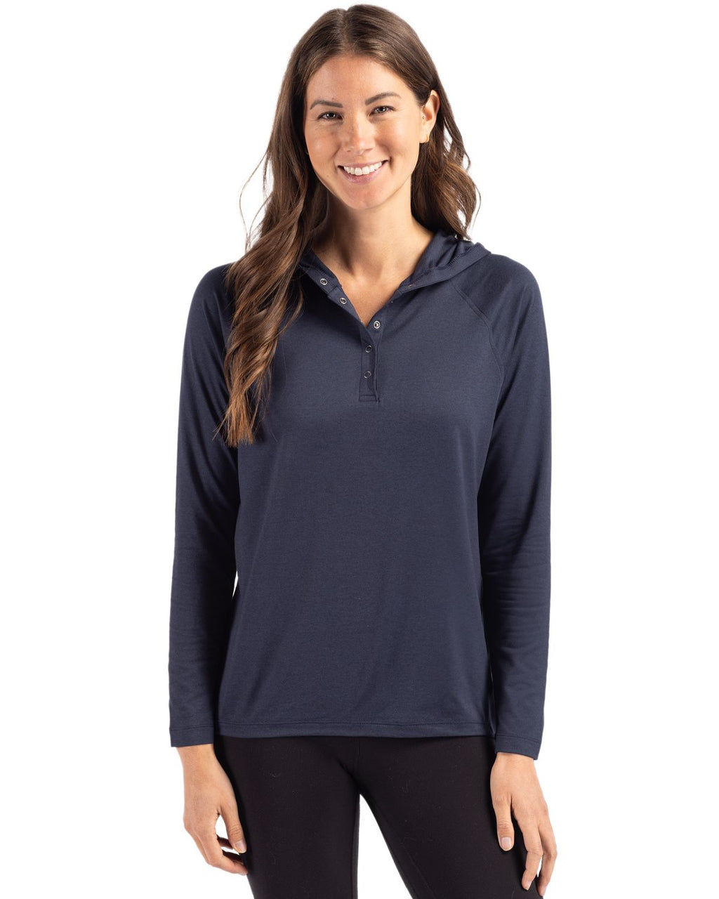 Cutter & Buck® Coastline Epic Comfort Recycled Womens Hooded Shirt