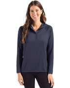 Cutter & Buck® Coastline Epic Comfort Recycled Womens Hooded Shirt