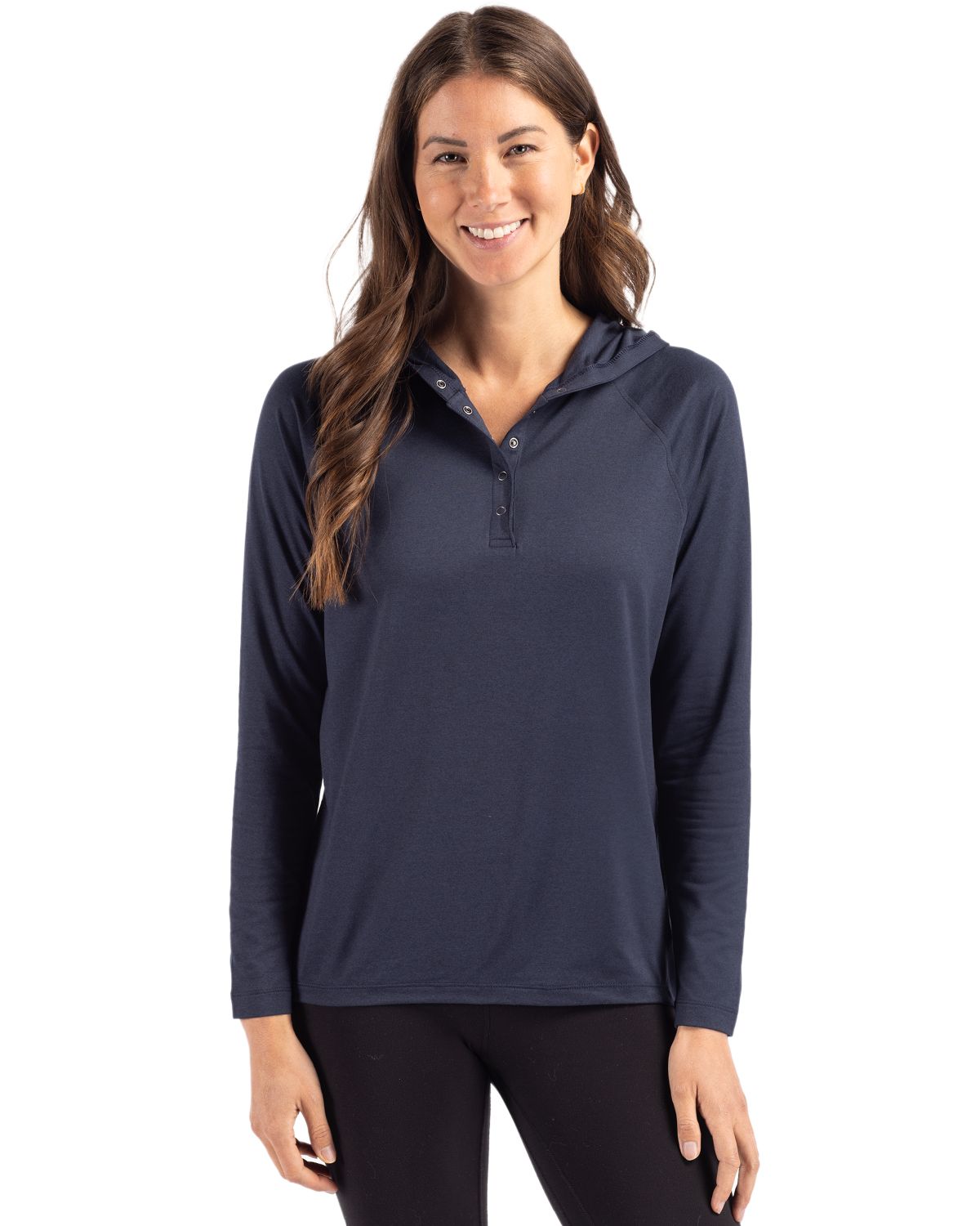 Cutter & Buck® Coastline Epic Comfort Recycled Womens Hooded Shirt
