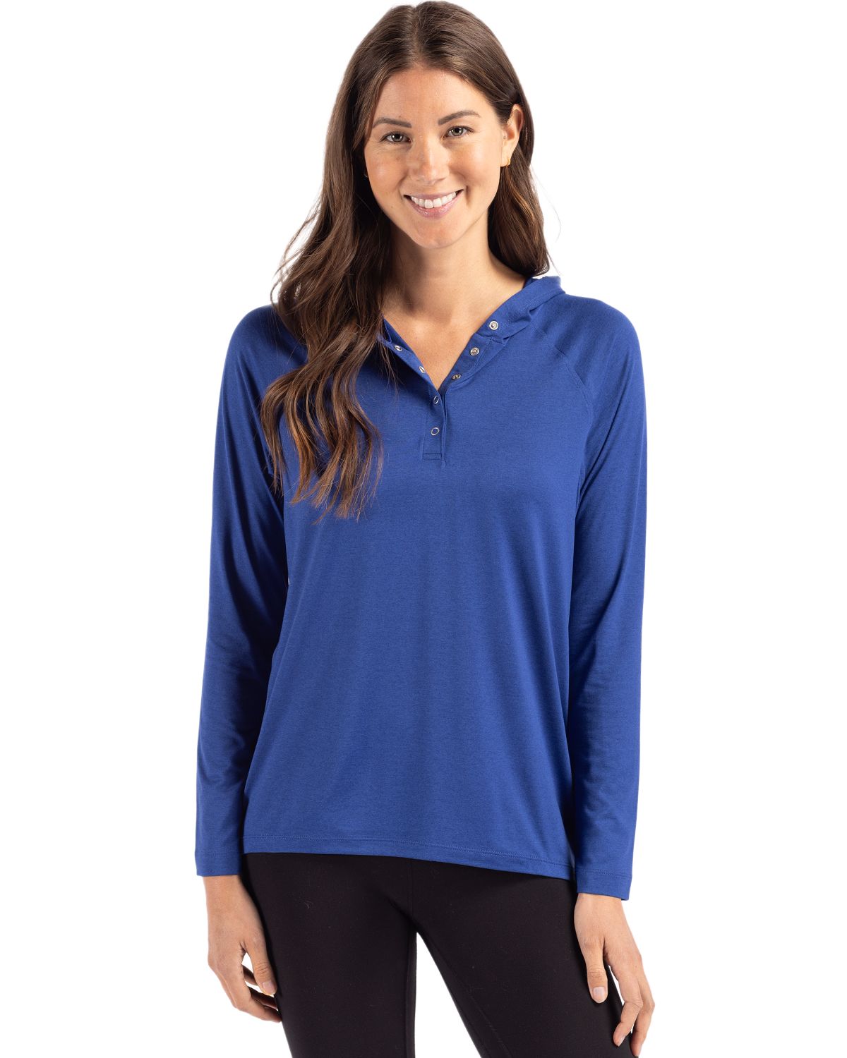 Cutter & Buck® Coastline Epic Comfort Recycled Womens Hooded Shirt