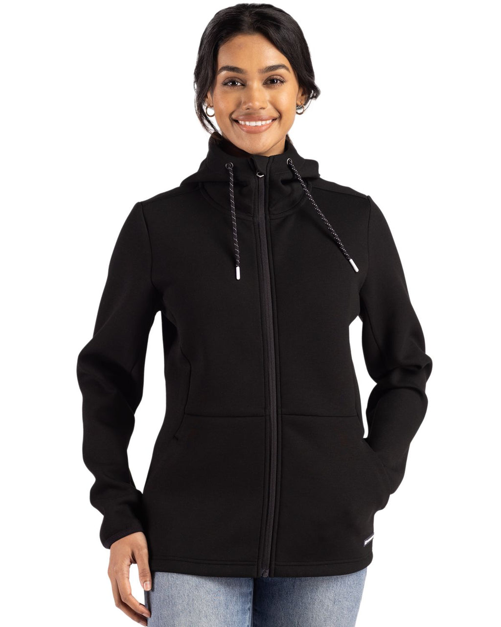 Cutter & Buck® Roam Epic Comfort Recycled Womens Full Zip Hooded Jacket