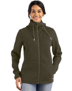 Cutter & Buck® Roam Epic Comfort Recycled Womens Full Zip Hooded Jacket