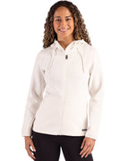 Cutter & Buck® Roam Epic Comfort Recycled Womens Full Zip Hooded Jacket