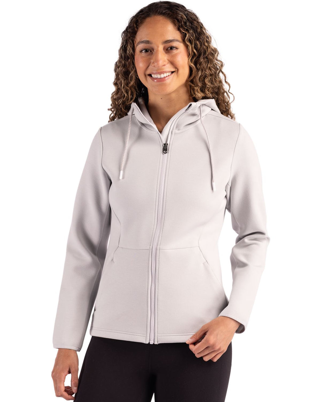 Cutter & Buck® Roam Epic Comfort Recycled Womens Full Zip Hooded Jacket
