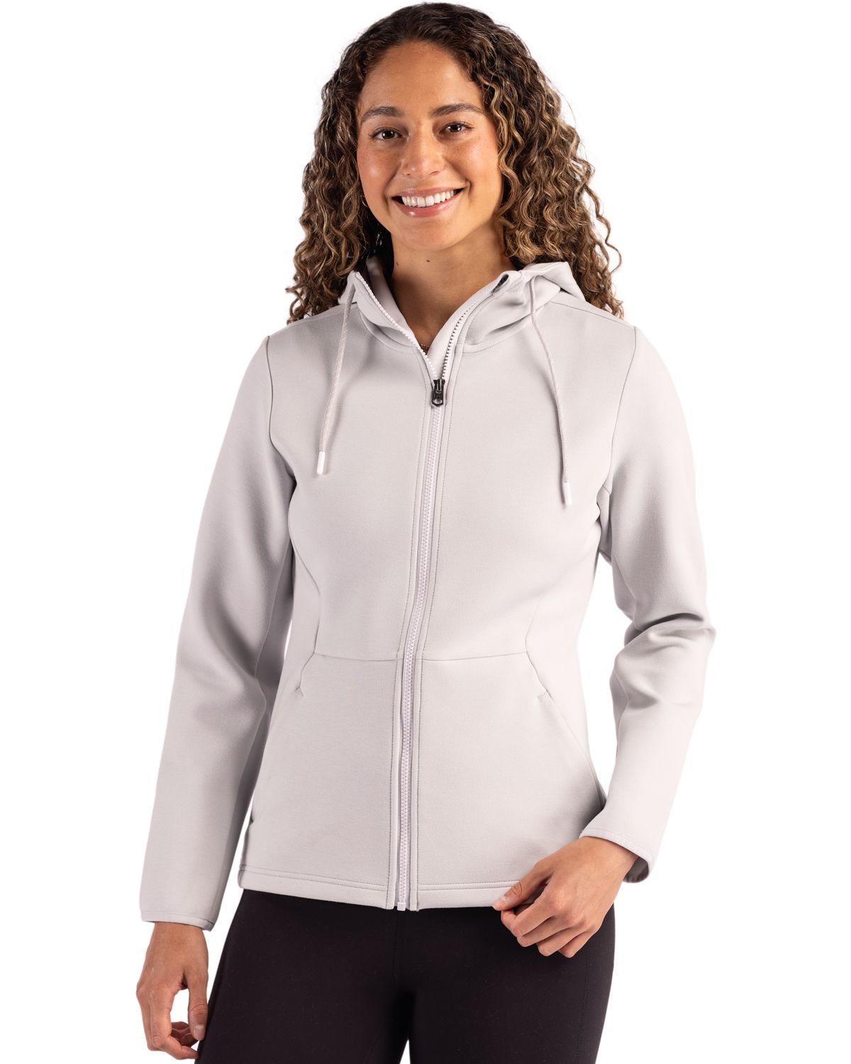 Cutter & Buck® Roam Epic Comfort Recycled Womens Full Zip Hooded Jacket