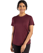 Cutter & Buck® Coastline Epic Comfort Recycled Womens Short Sleeve Tee