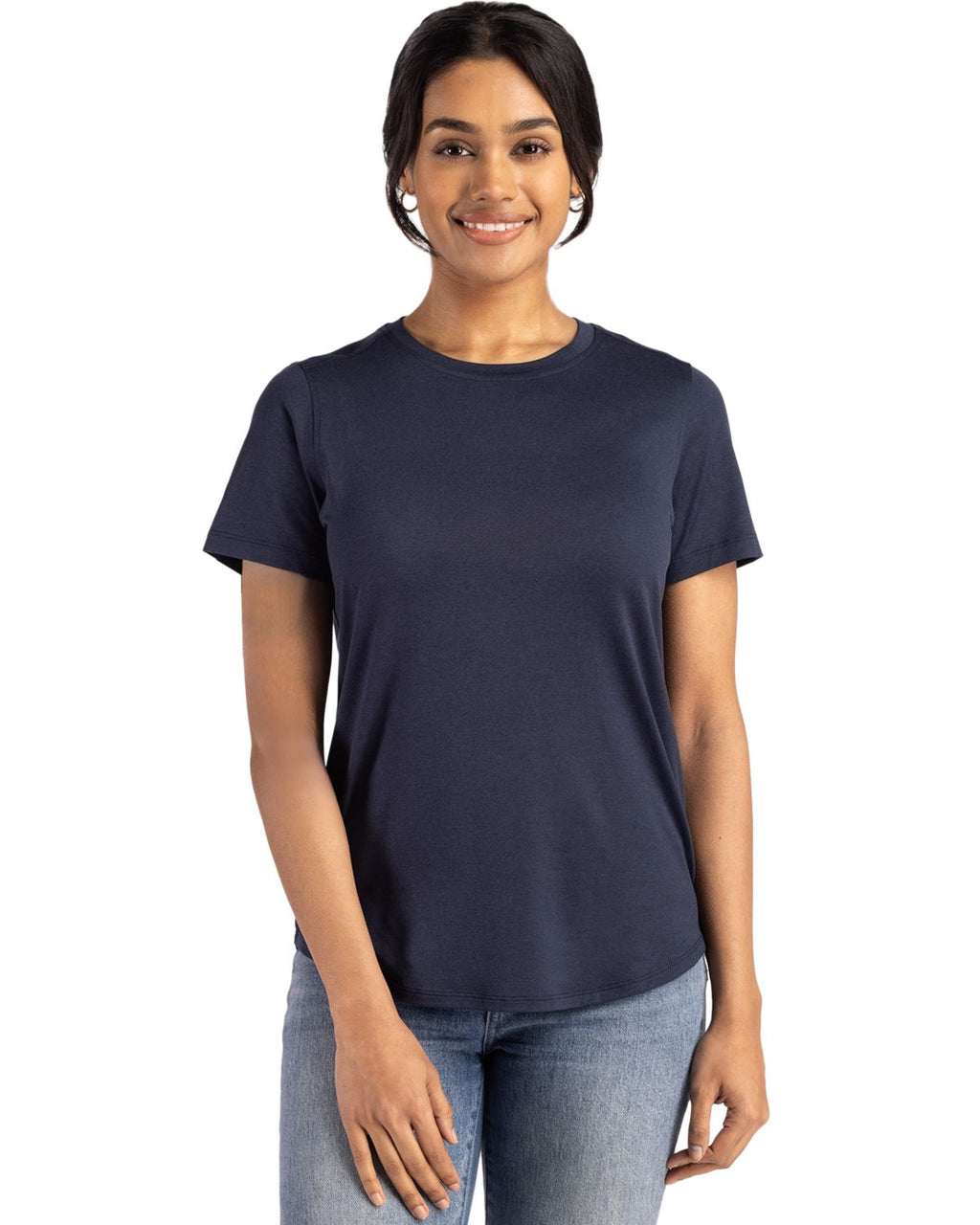 Cutter & Buck® Coastline Epic Comfort Recycled Womens Short Sleeve Tee