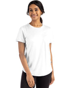 Cutter & Buck® Coastline Epic Comfort Recycled Womens Short Sleeve Tee