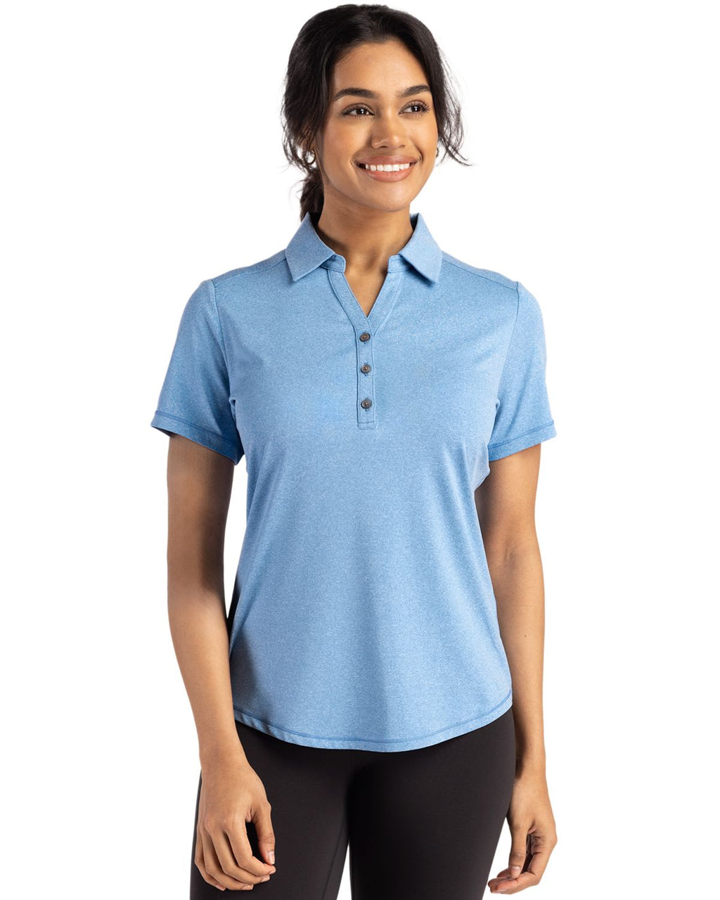 Cutter & Buck Forge Eco Stretch Recycled Womens Short Sleeve Polo