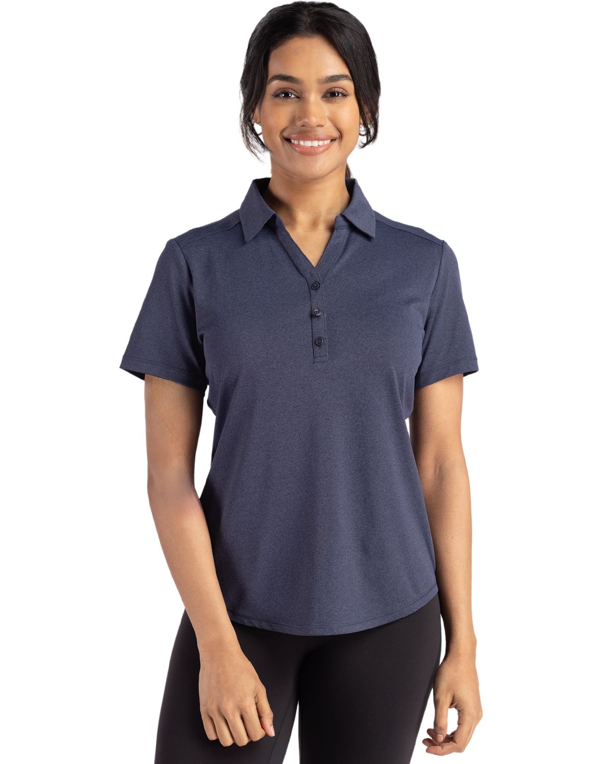 Cutter & Buck Forge Eco Stretch Recycled Womens Short Sleeve Polo