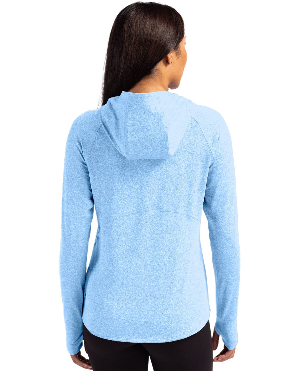 Cutter & Buck® Adapt Knit Recycled Womens Heathered Hooded Pullover
