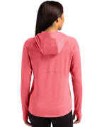 Cutter & Buck® Adapt Knit Recycled Womens Heathered Hooded Pullover