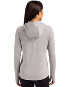 Cutter & Buck® Adapt Knit Recycled Womens Heathered Hooded Pullover
