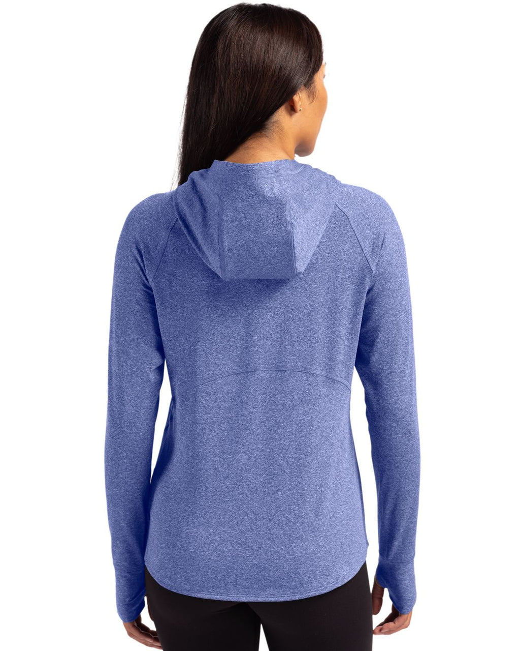 Cutter & Buck® Adapt Knit Recycled Womens Heathered Hooded Pullover
