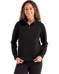 Cutter & Buck® Roam Epic Versatility Recycled Womens Quarter Zip Pullover