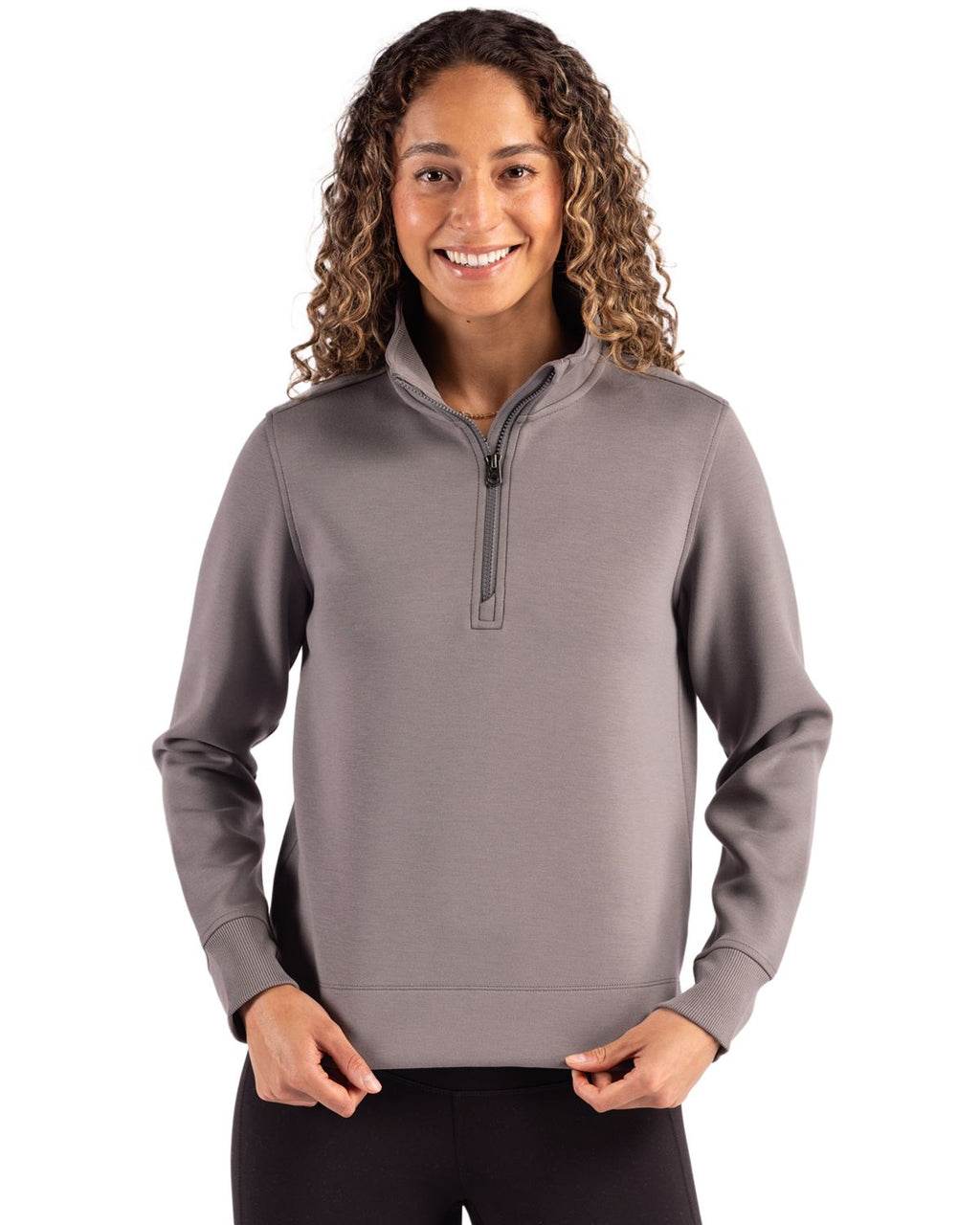 Cutter & Buck® Roam Epic Versatility Recycled Womens Quarter Zip Pullover