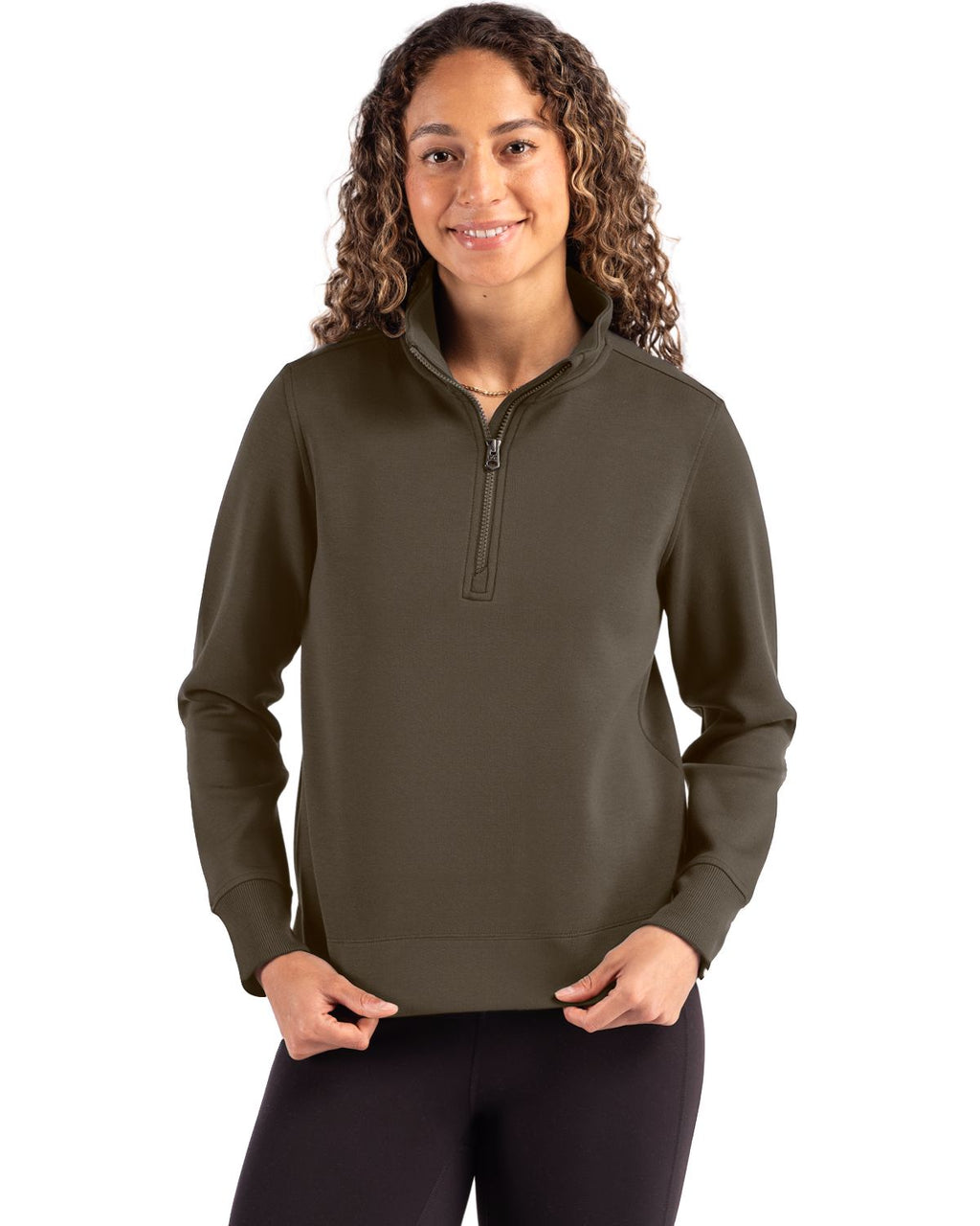 Cutter & Buck® Roam Epic Versatility Recycled Womens Quarter Zip Pullover