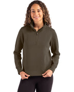 Cutter & Buck® Roam Epic Versatility Recycled Womens Quarter Zip Pullover