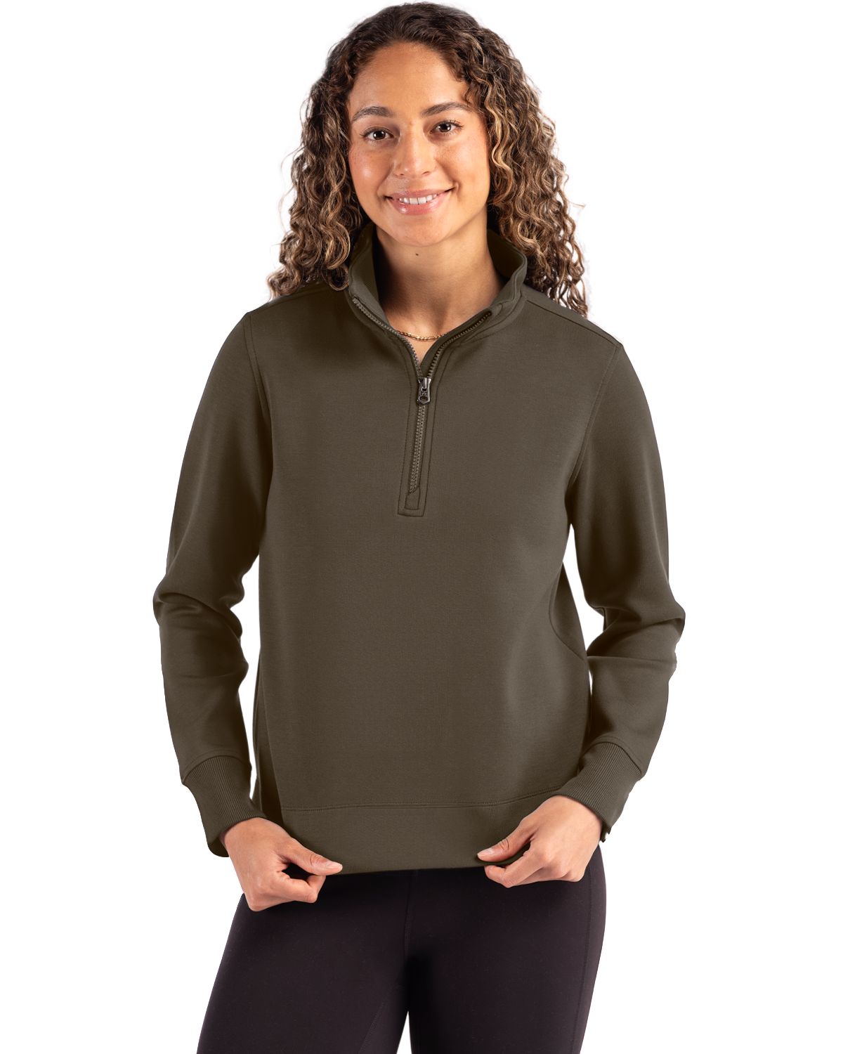 Cutter & Buck® Roam Epic Versatility Recycled Womens Quarter Zip Pullover