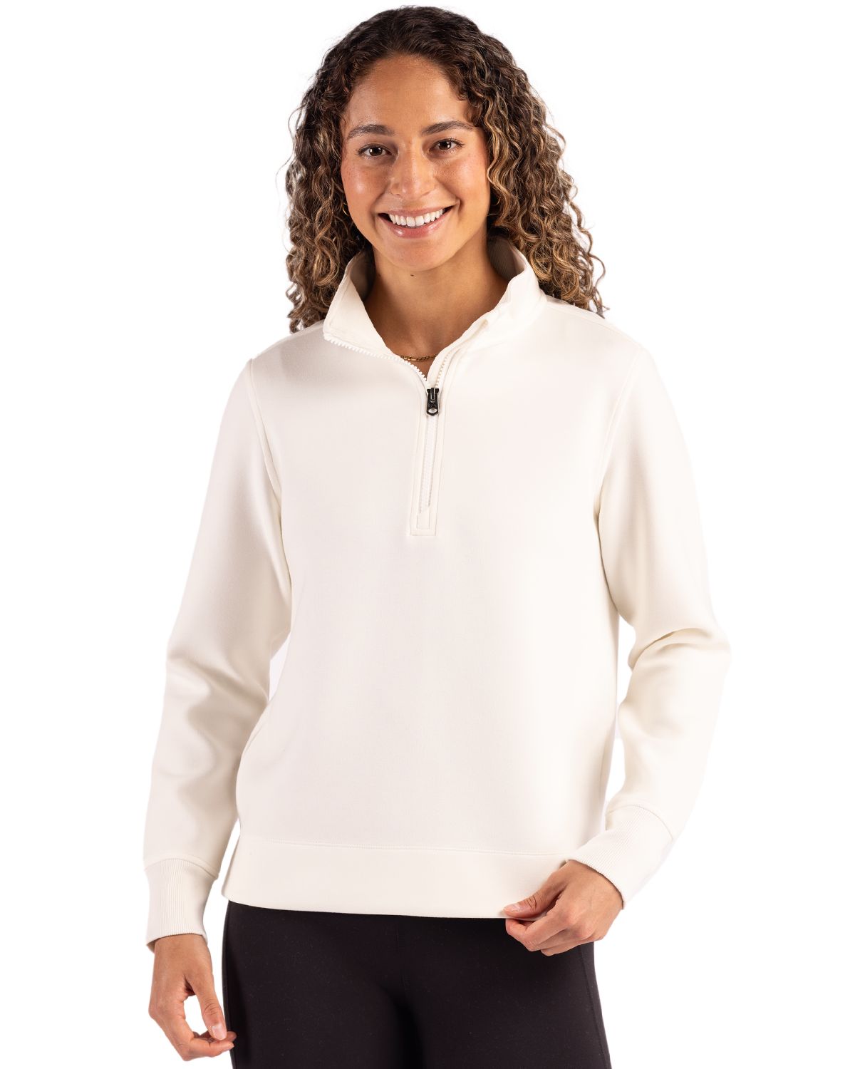 Cutter & Buck® Roam Epic Versatility Recycled Womens Quarter Zip Pullover