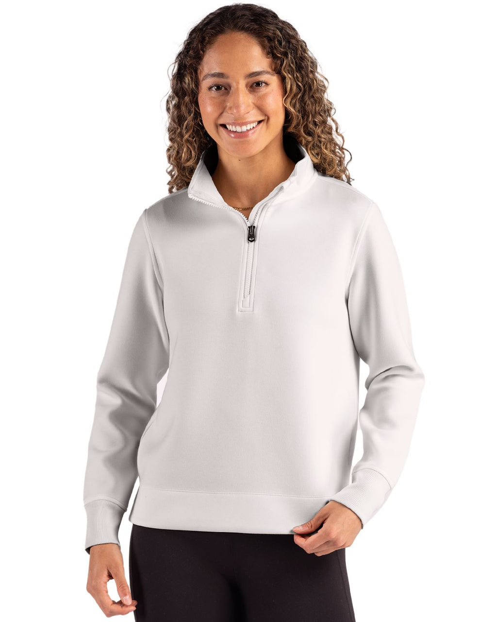 Cutter & Buck® Roam Epic Versatility Recycled Womens Quarter Zip Pullover