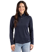 Cutter & Buck Prospect Epic Confidence Recycled Textured Stretch Womens Quarter Zip