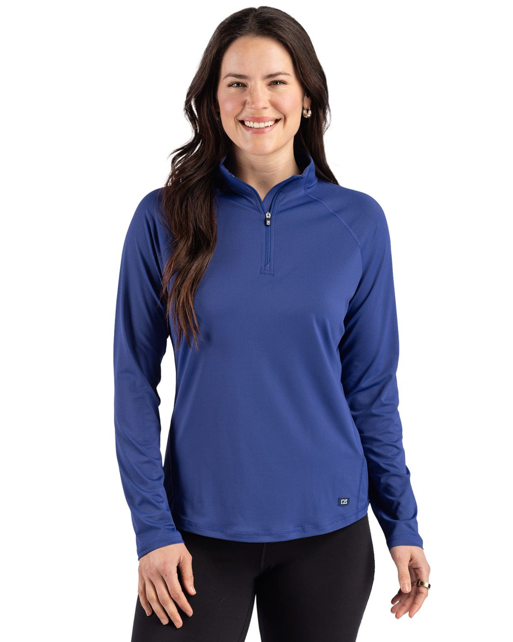 Cutter & Buck Prospect Epic Confidence Recycled Textured Stretch Womens Quarter Zip
