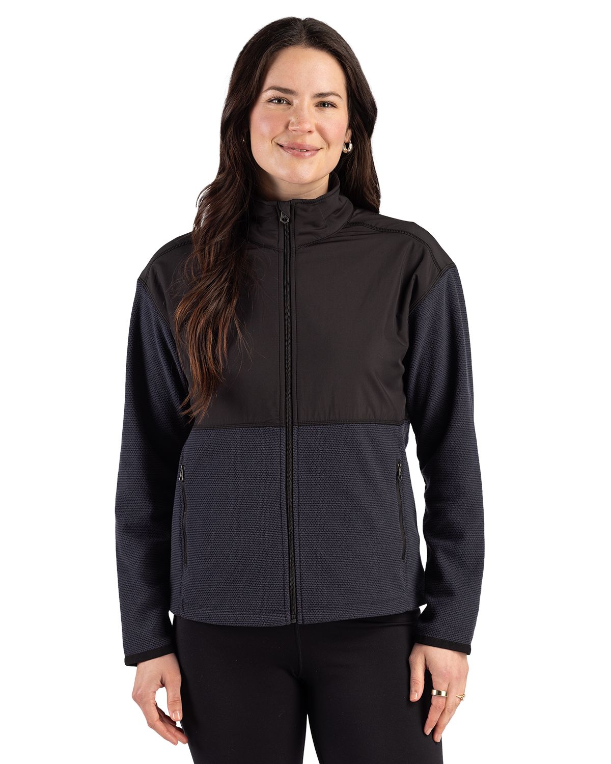 Cutter & Buck Hunts Point Epic Comfort Recycled Fleece Womens Hybrid Jacket