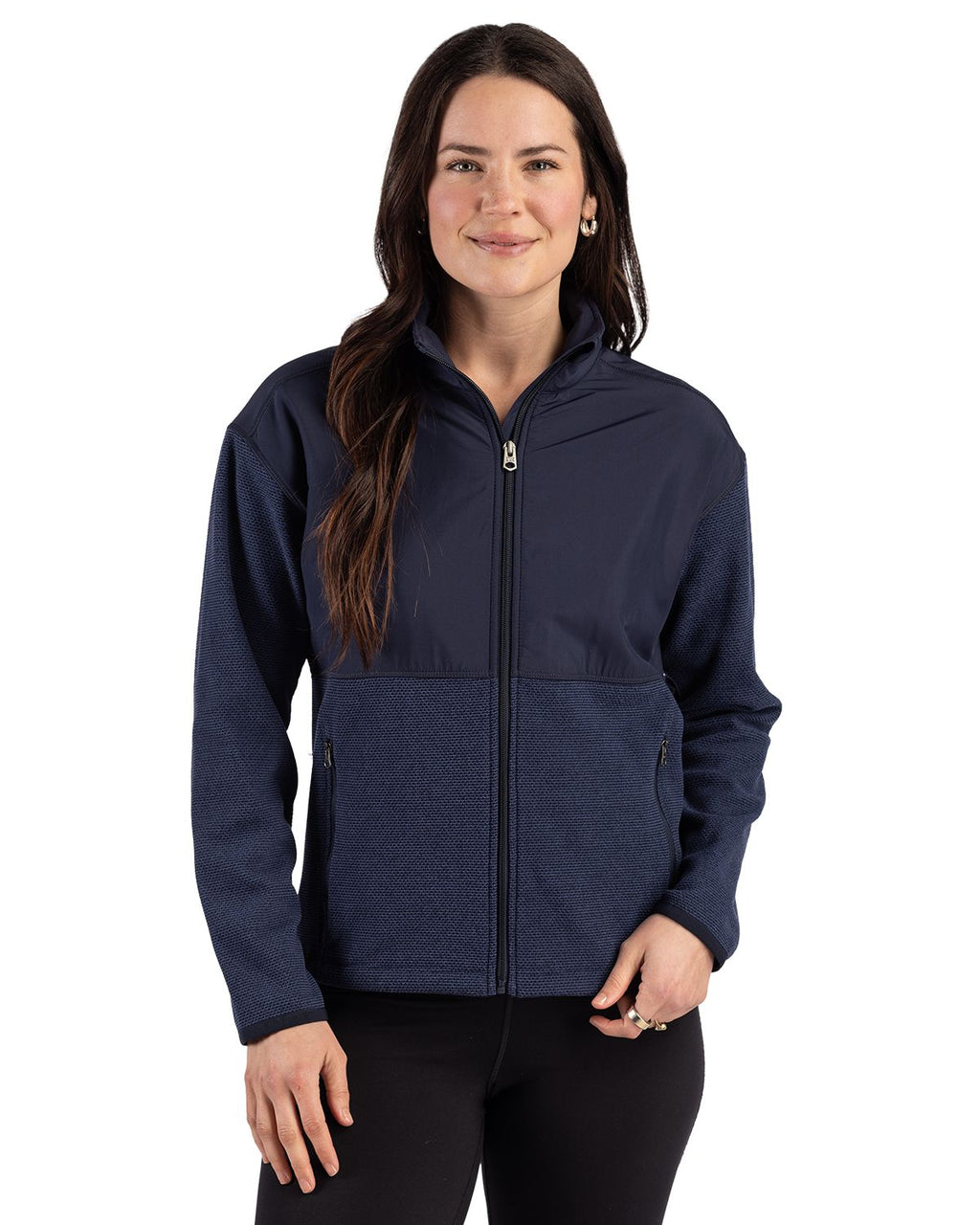 Cutter & Buck Hunts Point Epic Comfort Recycled Fleece Womens Hybrid Jacket