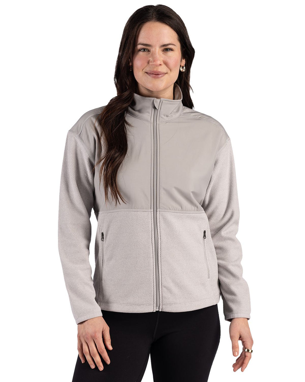 Cutter & Buck Hunts Point Epic Comfort Recycled Fleece Womens Hybrid Jacket