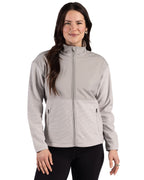 Cutter & Buck Hunts Point Epic Comfort Recycled Fleece Womens Hybrid Jacket