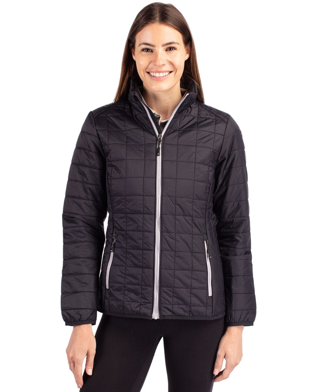 Cutter & Buck® Rainier PrimaLoft®  Womens Eco Insulated Full Zip Puffer Jacket
