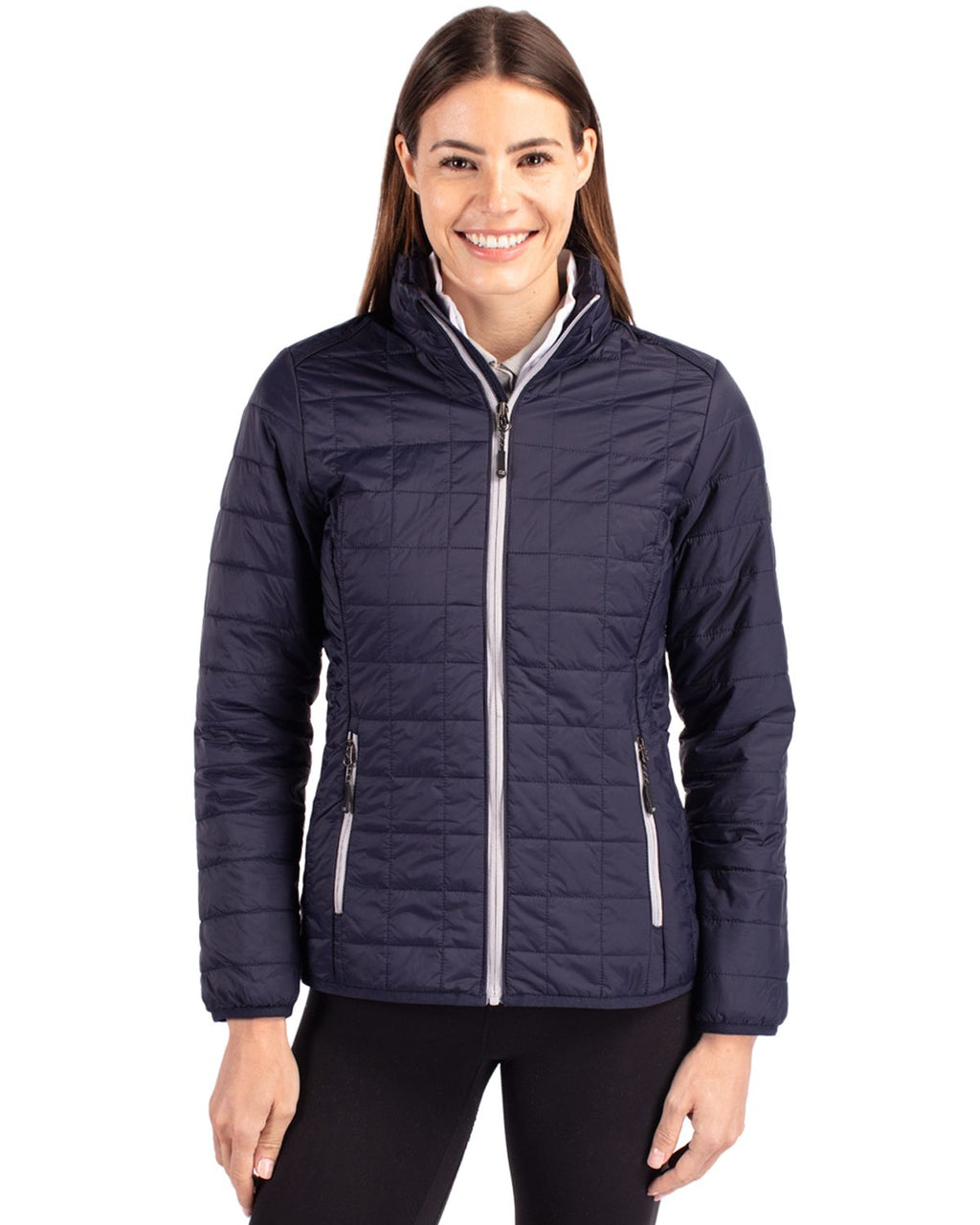 Cutter & Buck® Rainier PrimaLoft®  Womens Eco Insulated Full Zip Puffer Jacket
