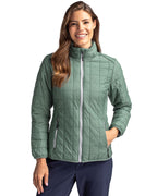 Cutter & Buck® Rainier PrimaLoft®  Womens Eco Insulated Full Zip Puffer Jacket