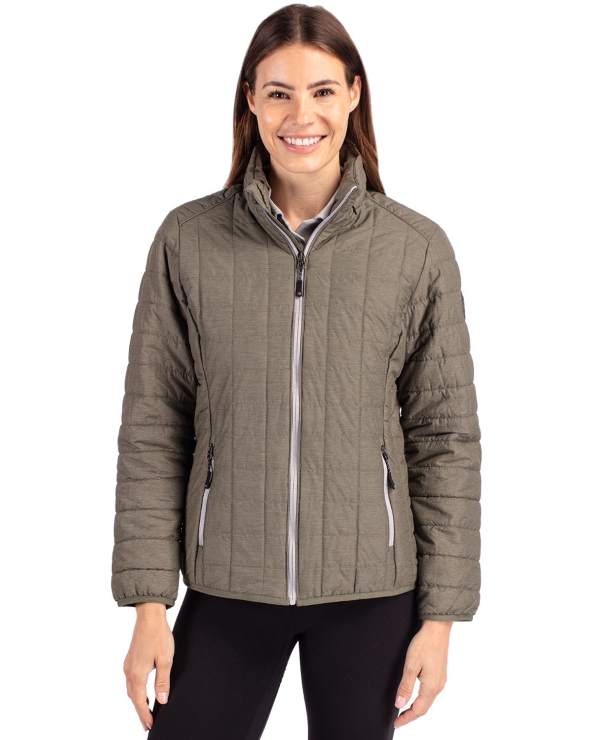 Cutter & Buck® Rainier PrimaLoft®  Womens Eco Insulated Full Zip Puffer Jacket
