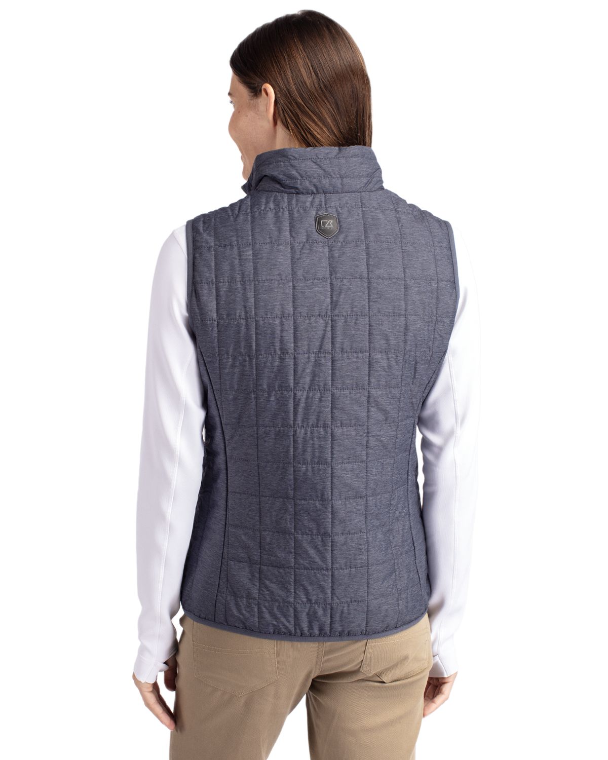Cutter & Buck® Rainier PrimaLoft® Womens Eco Insulated Full Zip Puffer Vest