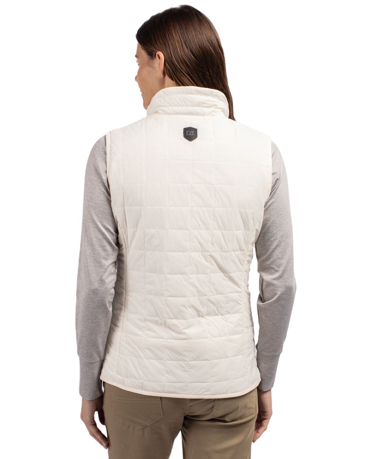 Cutter & Buck® Rainier PrimaLoft® Womens Eco Insulated Full Zip Puffer Vest