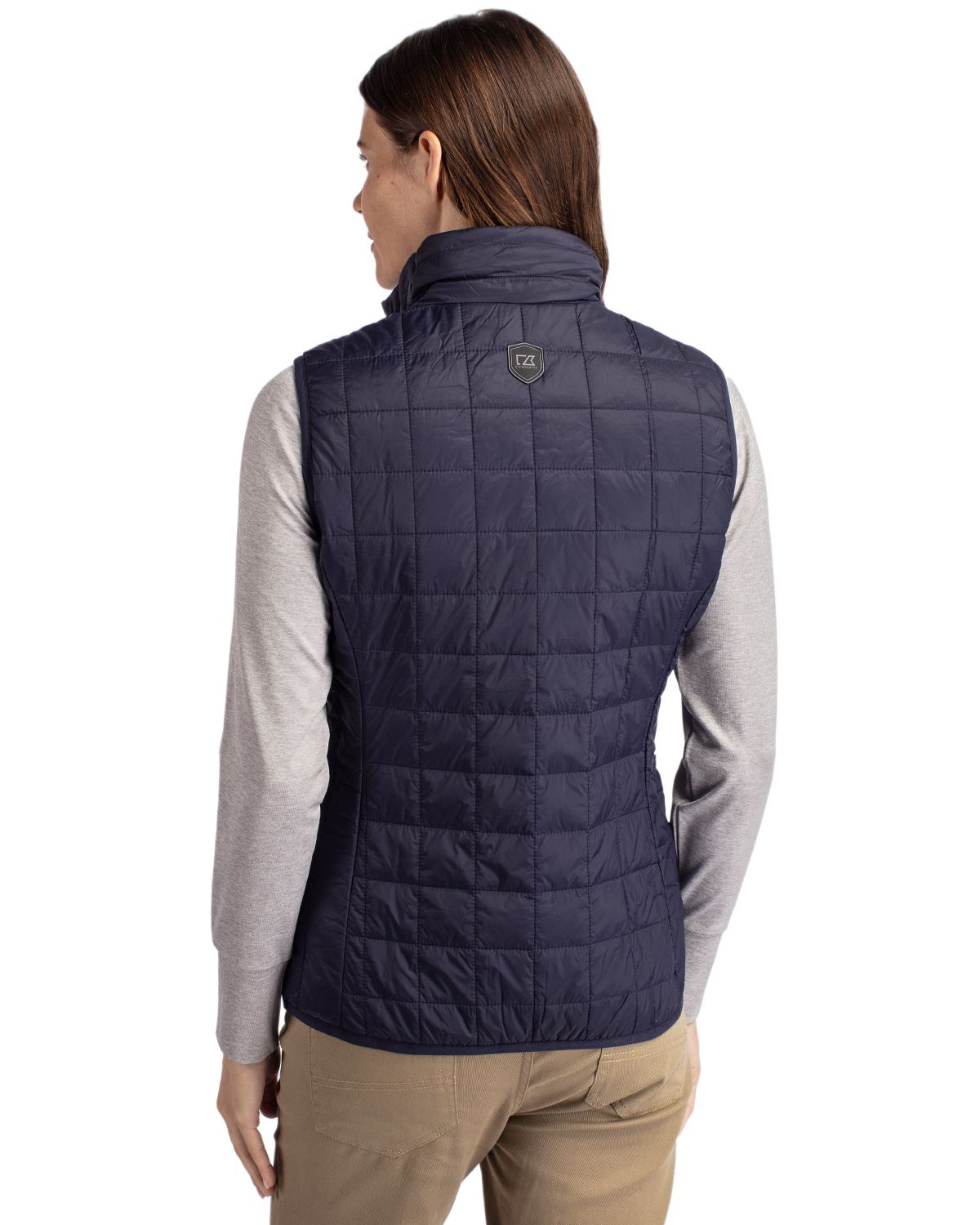 Cutter & Buck® Rainier PrimaLoft® Womens Eco Insulated Full Zip Puffer Vest