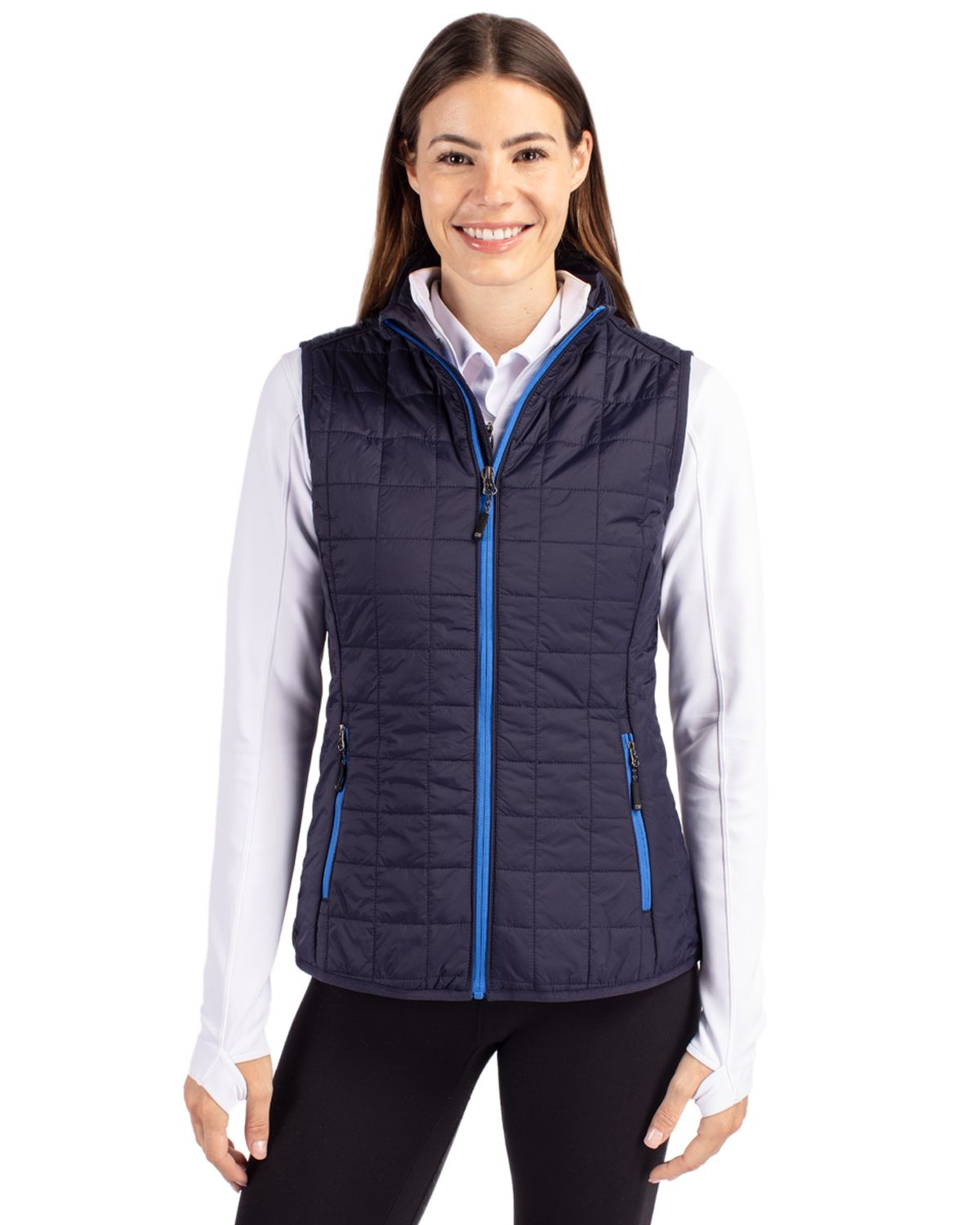 Cutter & Buck® Rainier PrimaLoft® Womens Eco Insulated Full Zip Puffer Vest