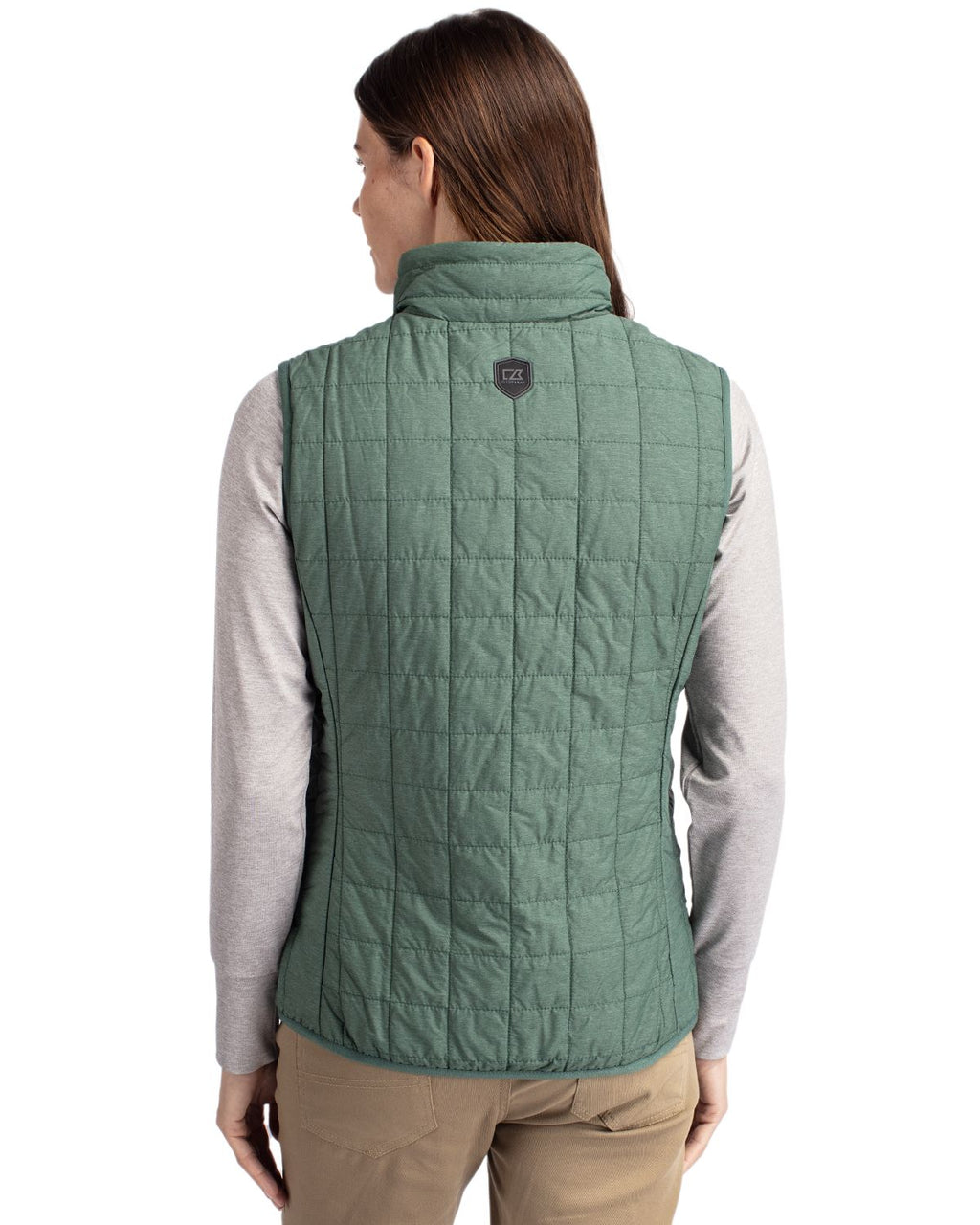 Cutter & Buck® Rainier PrimaLoft® Womens Eco Insulated Full Zip Puffer Vest