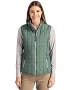 Cutter & Buck® Rainier PrimaLoft® Womens Eco Insulated Full Zip Puffer Vest