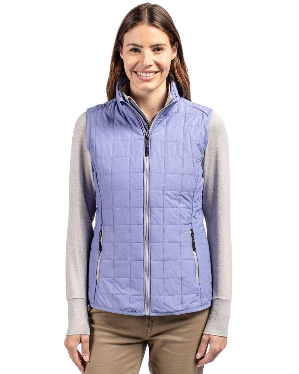 Cutter & Buck® Rainier PrimaLoft® Womens Eco Insulated Full Zip Puffer Vest
