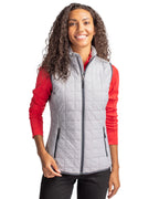 Cutter & Buck® Rainier PrimaLoft® Womens Eco Insulated Full Zip Puffer Vest